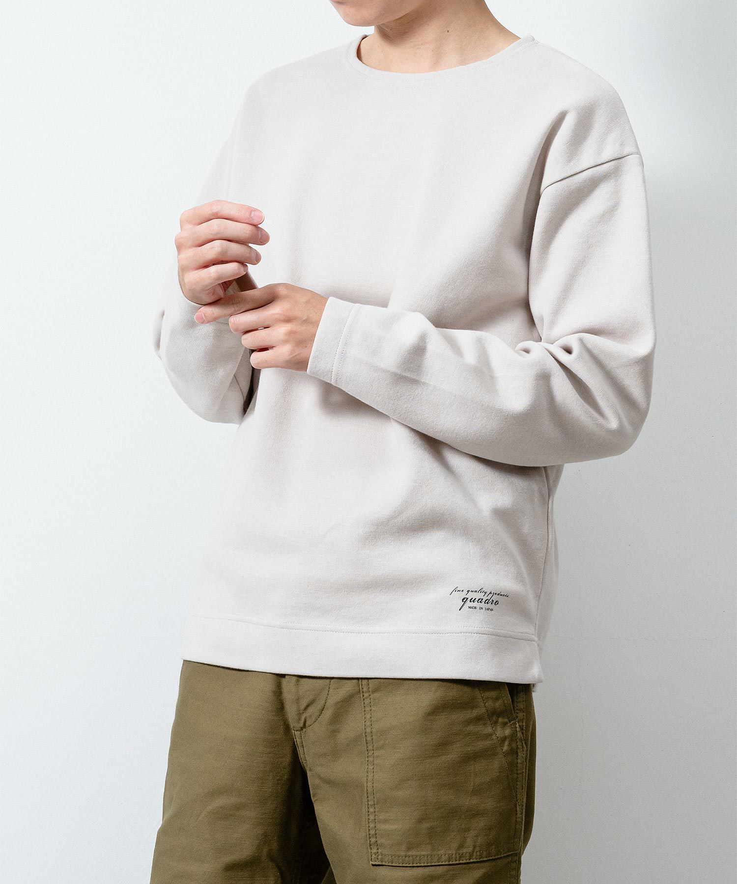 コーデュラポンチローマオフショルダークルーネックプルオーバー Quadro クオドロ 公式サイト オンラインストア