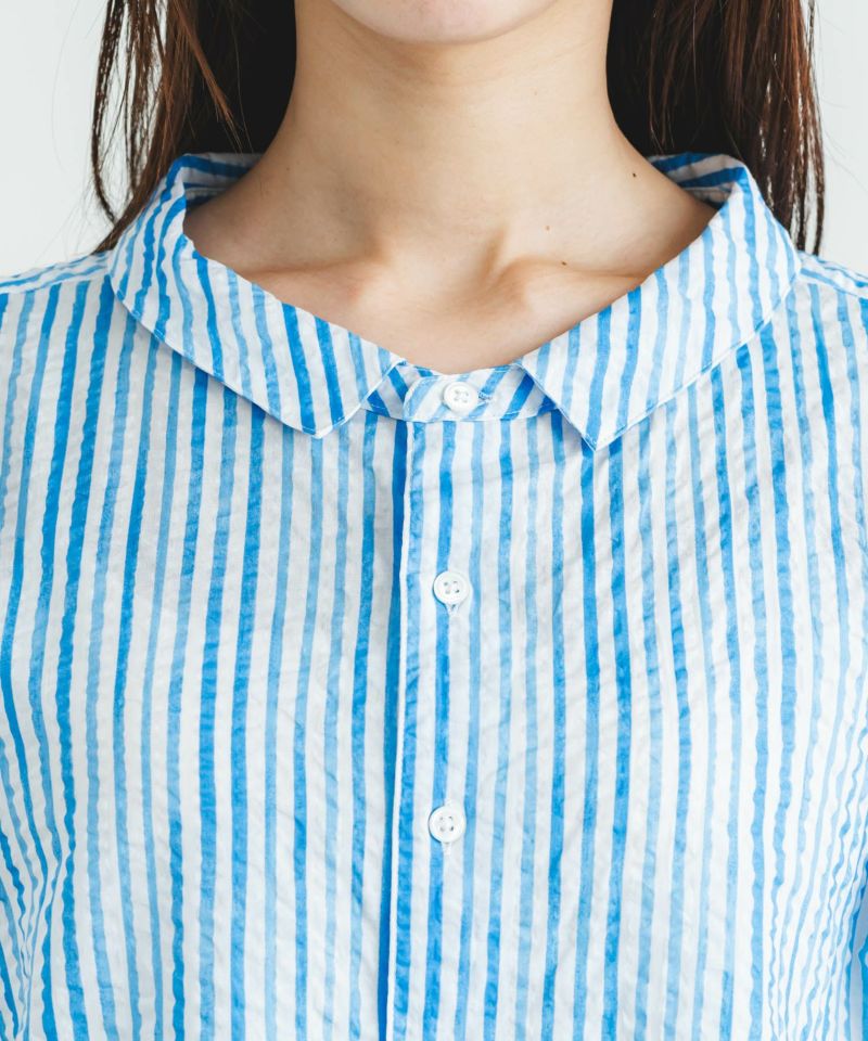 ビブロス/ストライプシャツ 2024 SS – WOMENS PICK UP ITEM –ローンリップルストライプ