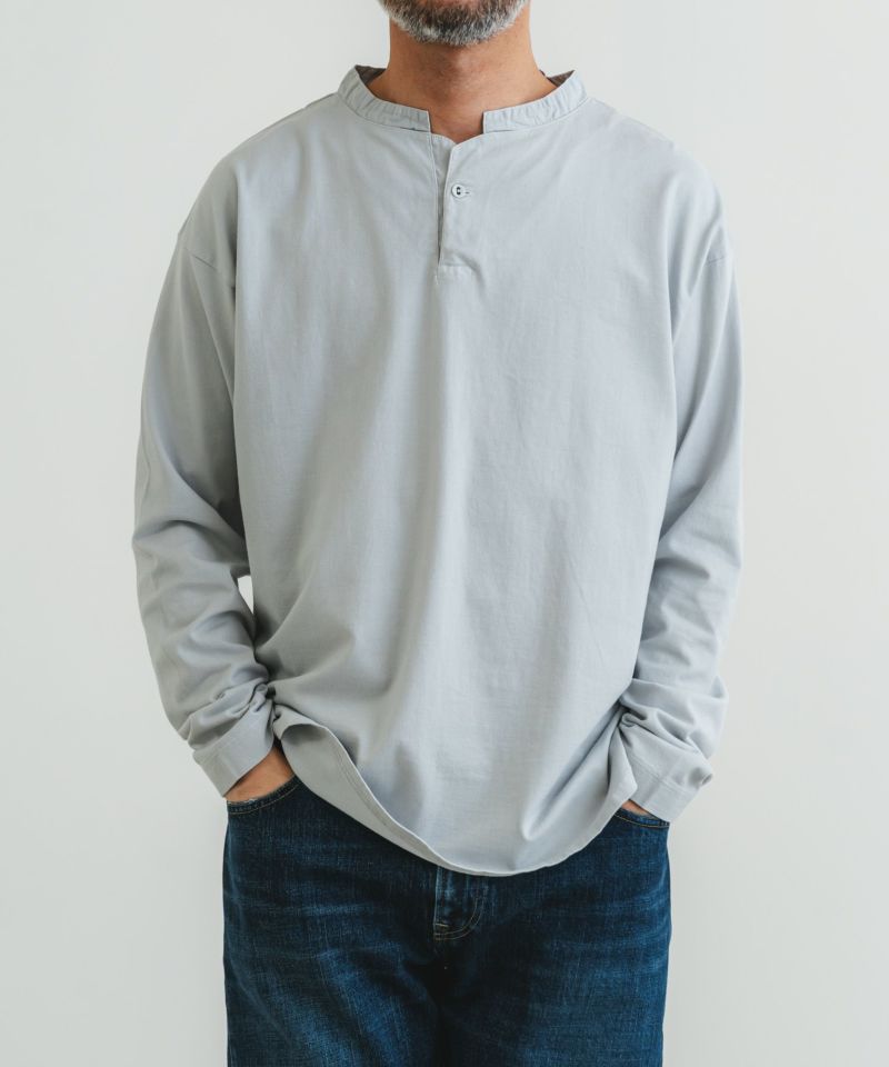 40/2CM天竺ヘンリーネックプルオーバー | quadro (クオドロ) 公式