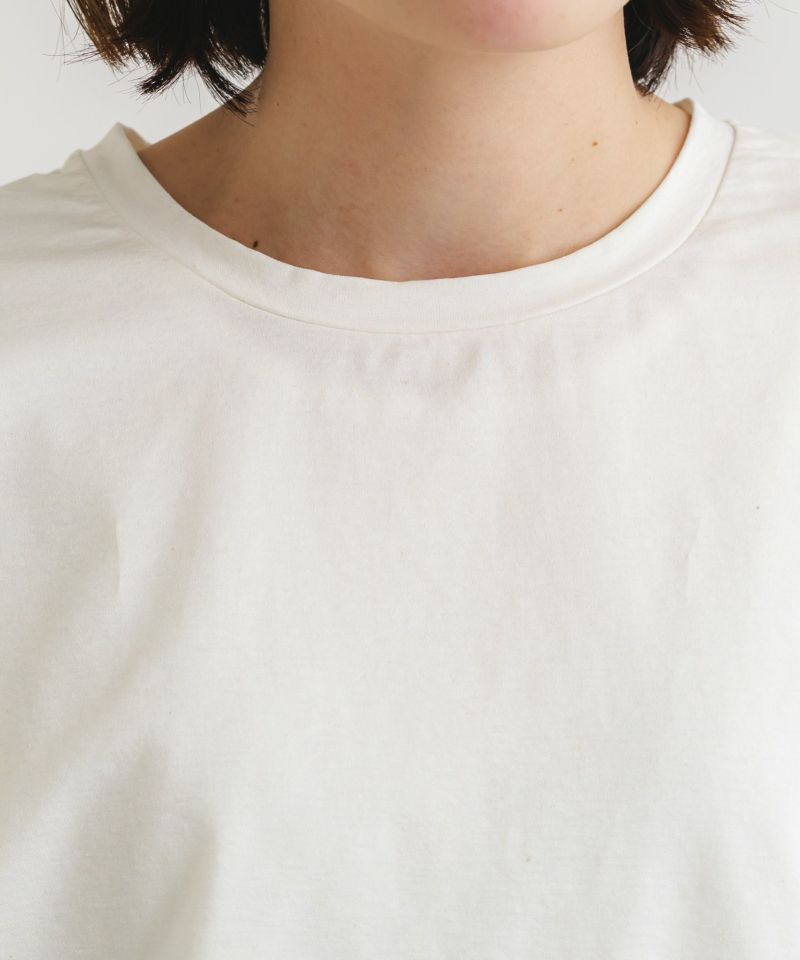 tシャツ コットンリネンフロート半袖クルーtee レディース コットンリネンフロート半袖クルーtee | quadro (クオドロ) 公式