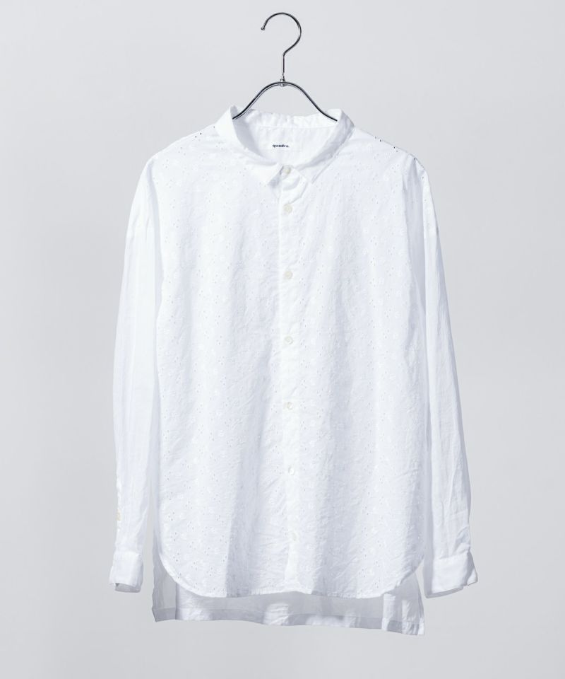 タック入りワッシャーブラウス Marilyn Moon ブラウス シャツ タックフリルフレアワッシャー