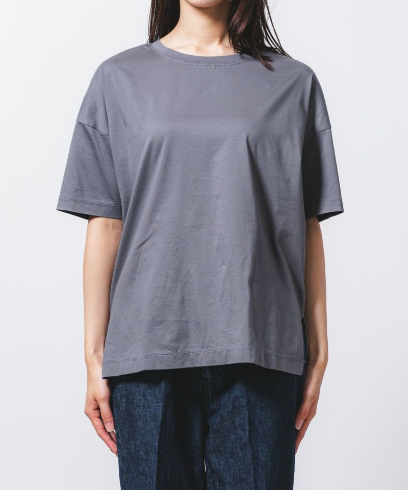 コンパクトクルローレル天竺クルーネックtee | quadro (クオドロ