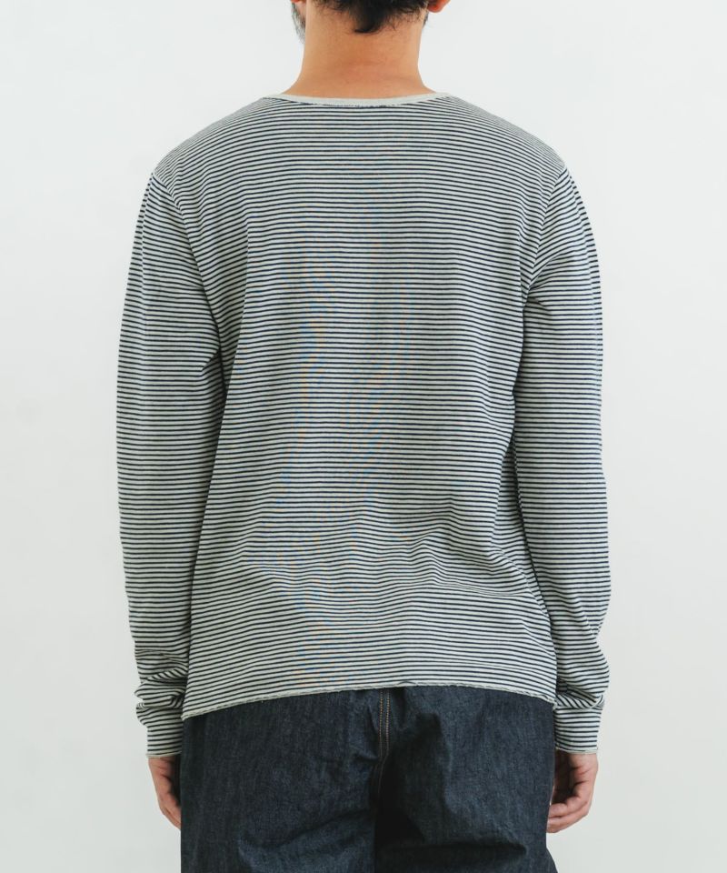 30/1TCリバーシブルニットボーダークルーT | quadro (クオドロ) 公式