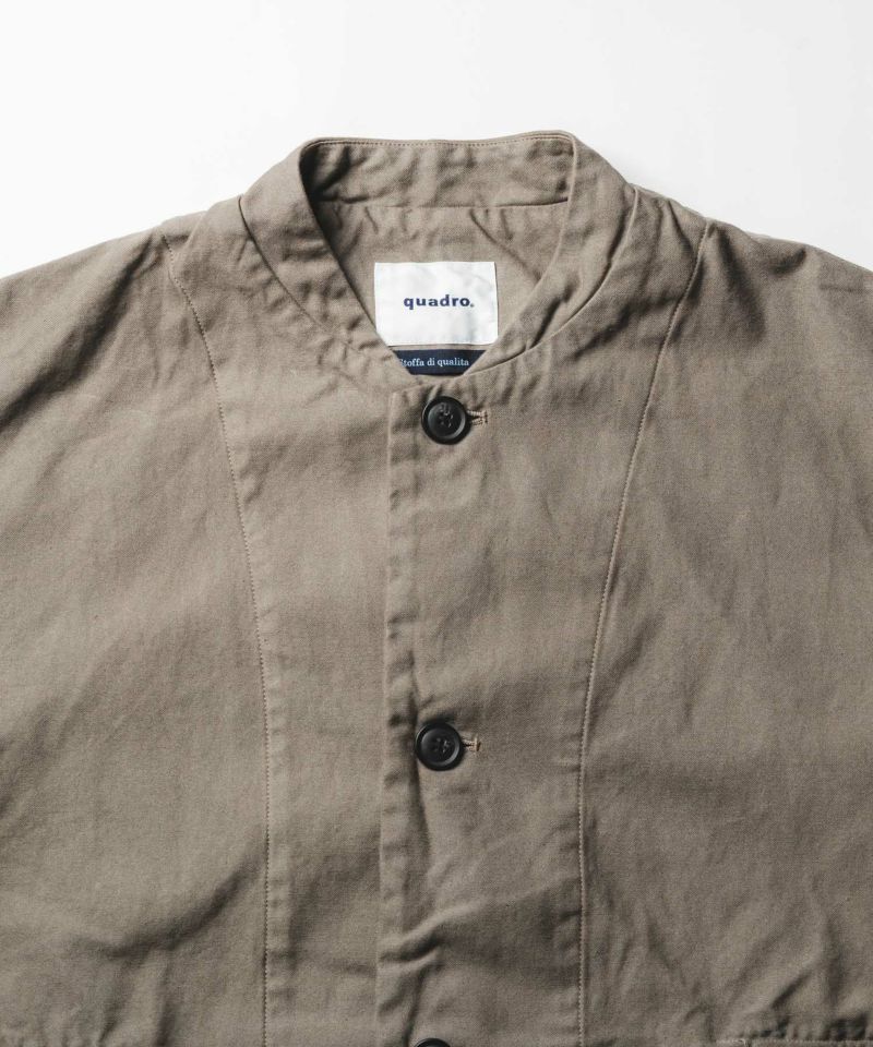 バックサテンシャツブルゾン バックサテンシャツブルゾン | quadro (クオドロ) 公式サイト