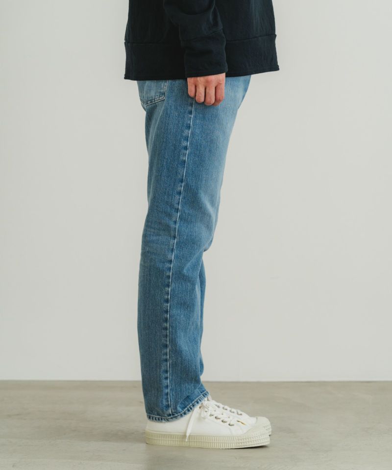 シンチューブデニムリラックス【加工】 | quadro (クオドロ) 公式