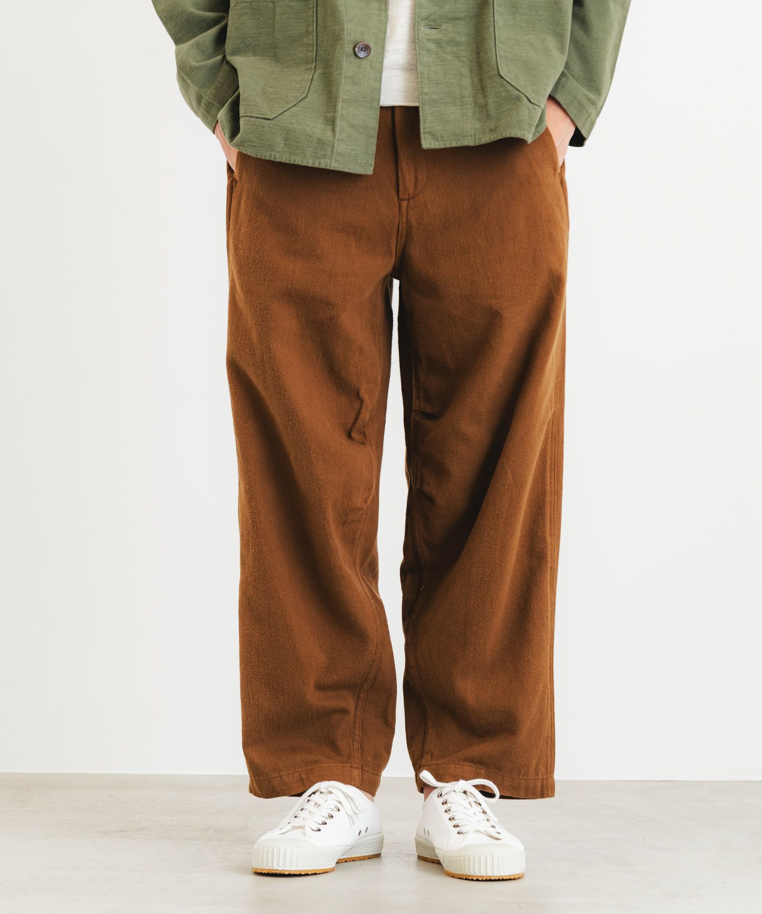 甘織ルーズチノカールパンツ | quadro (クオドロ) 公式サイト