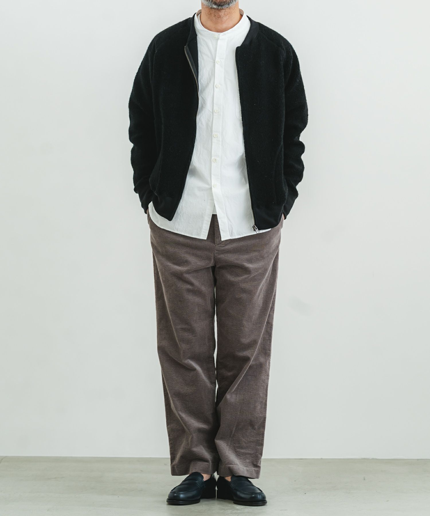 毛利の服 リサイクル紡毛パイルリブブルゾン | quadro (クオドロ) 公式サイト