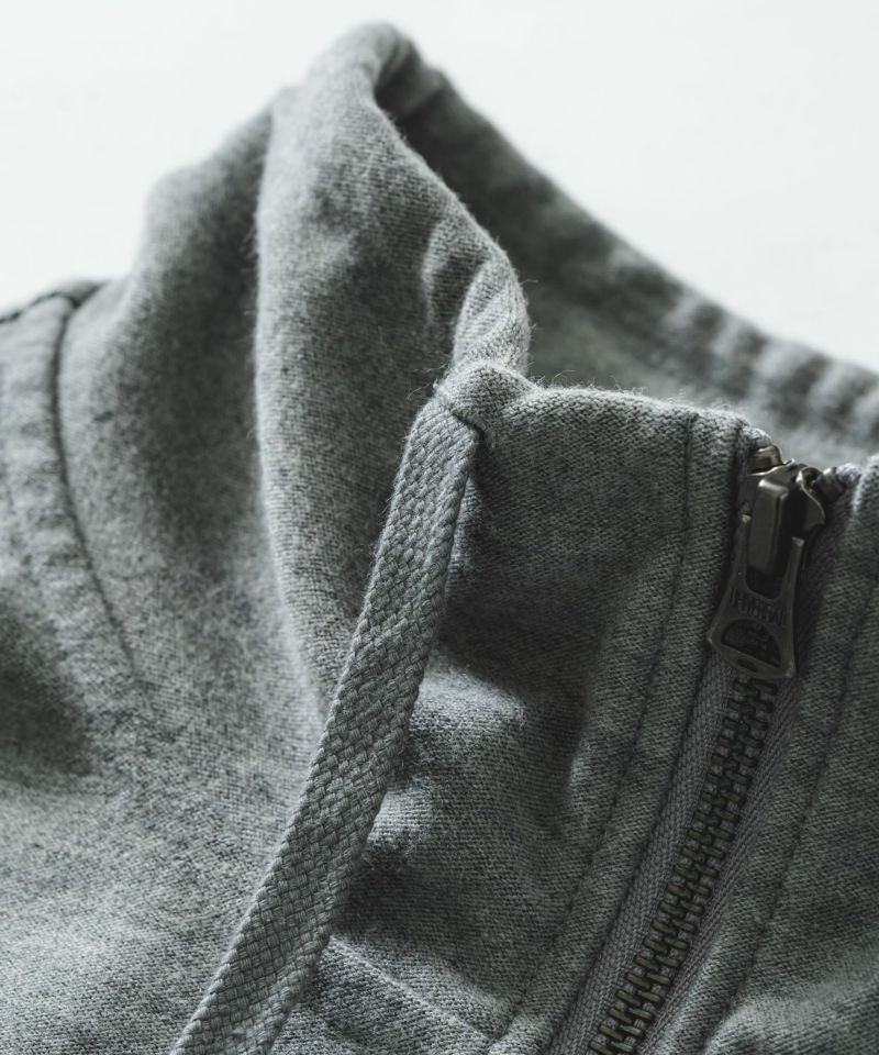 50%オフ　グレー フルジップジャケット ロマロ ホットレイハード天竺ハーフZIPハイネックプルオーバー | quadro