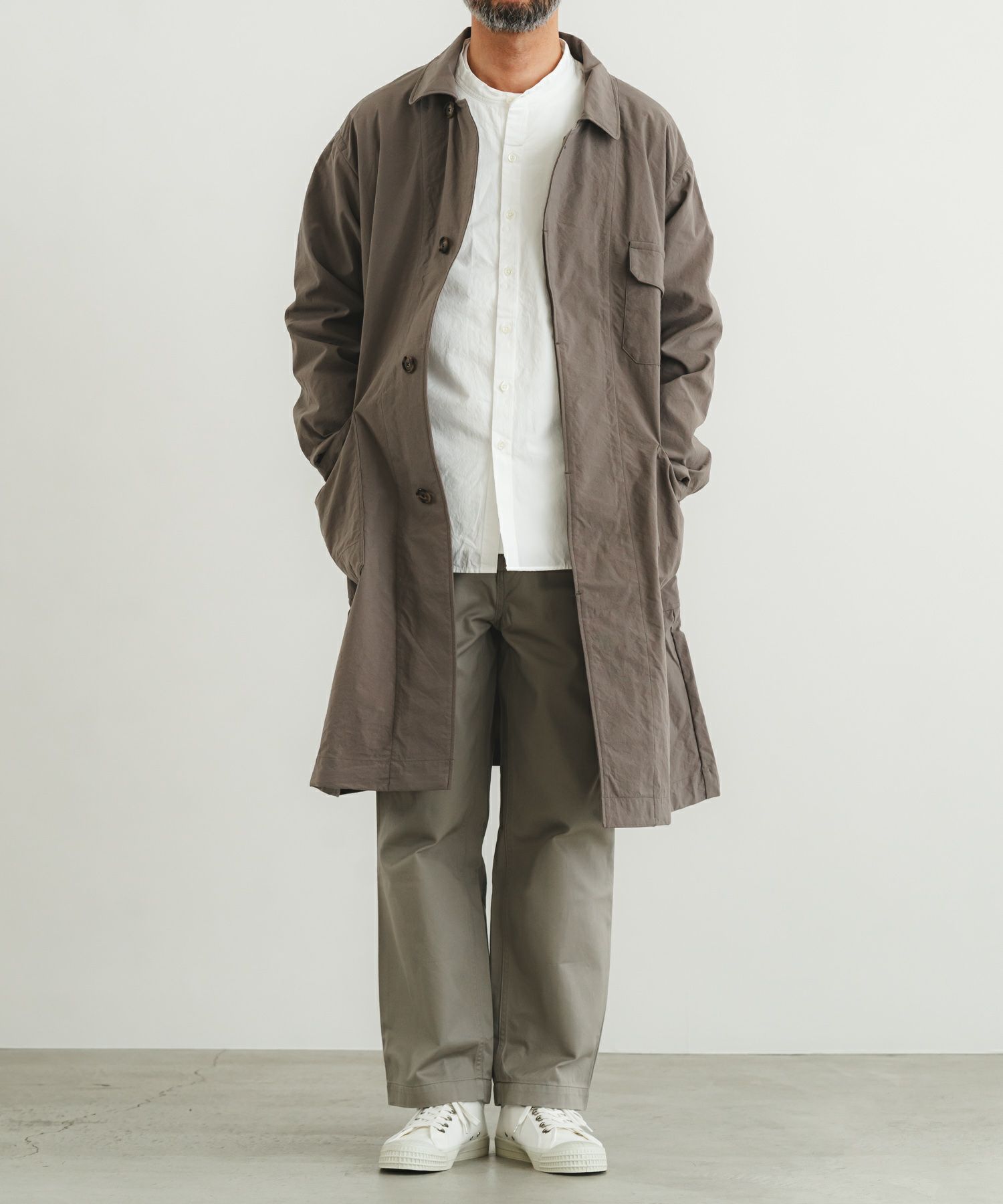 ビンテージナイロンオックスワークコート【MEN】 | quadro (クオドロ 