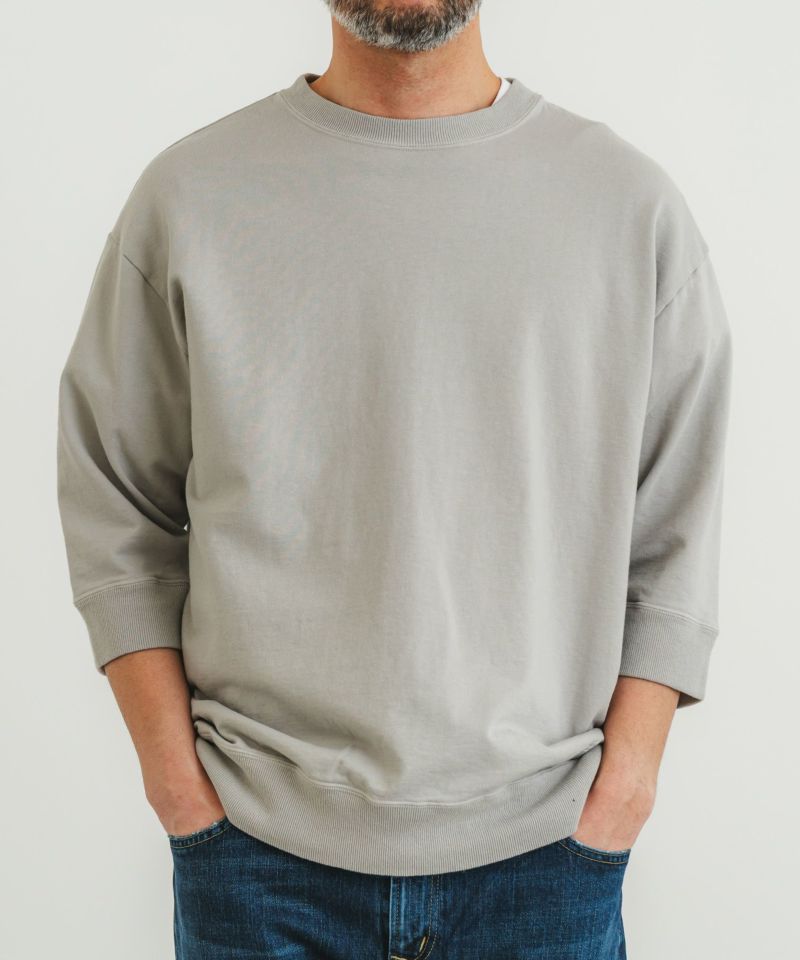 スビンギザカノコ　クルーネック 7色展開/XS-LLサイズ》クルーネックデザインスリーブニット