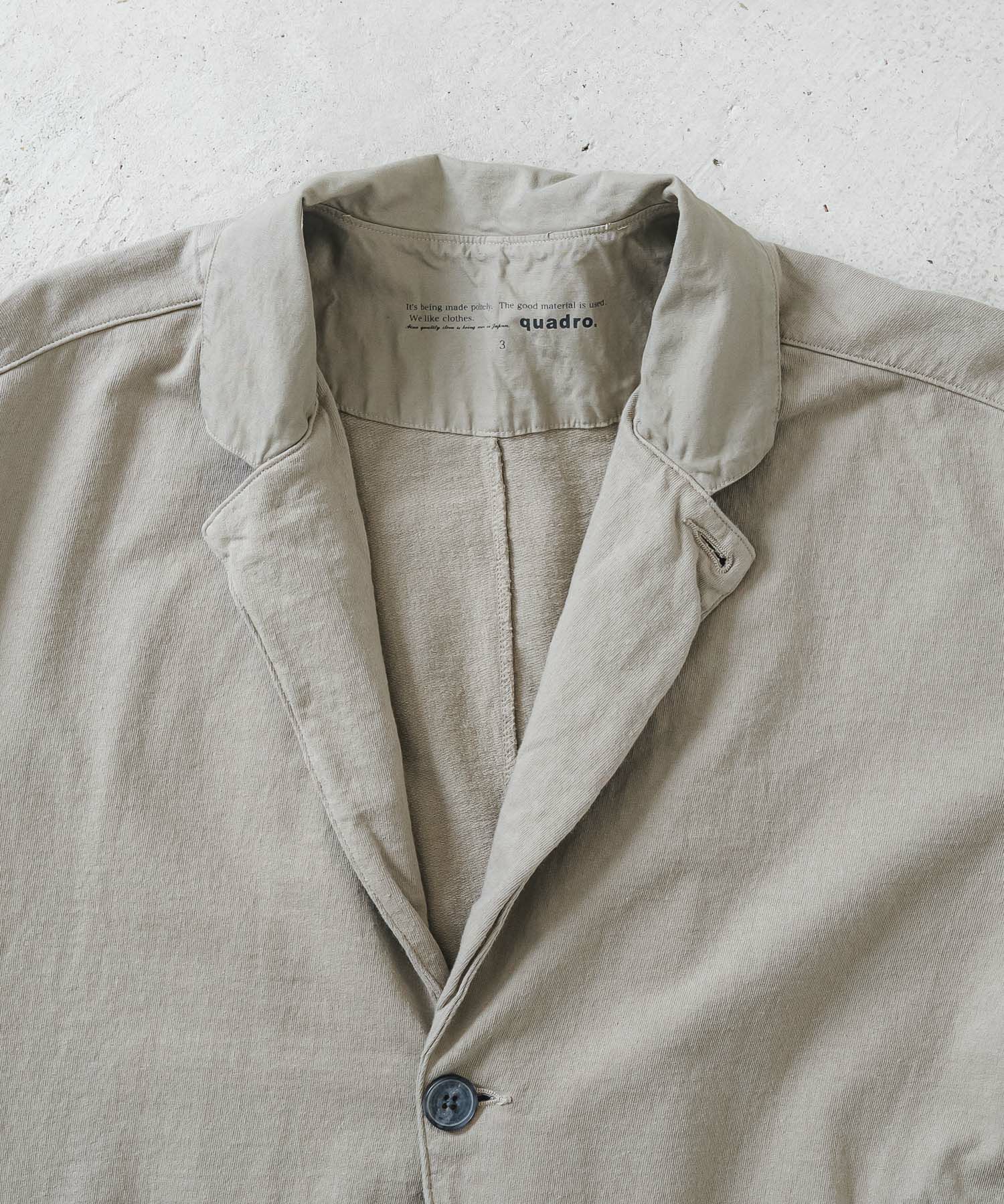 スーパーインレイ布帛切替テーラードジャケット | quadro (クオドロ