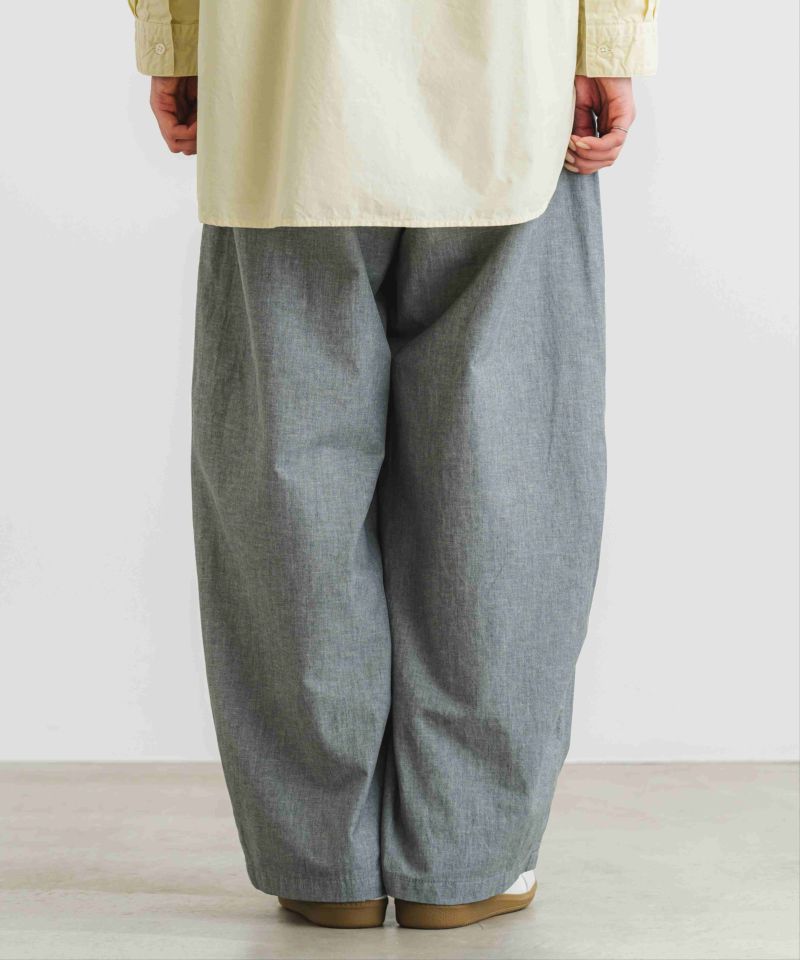 大きいサイズ　ドゥロワー　リネン　パンツ mumokuteki長さが選べる2サイズ展開のリネンコクーンパンツ