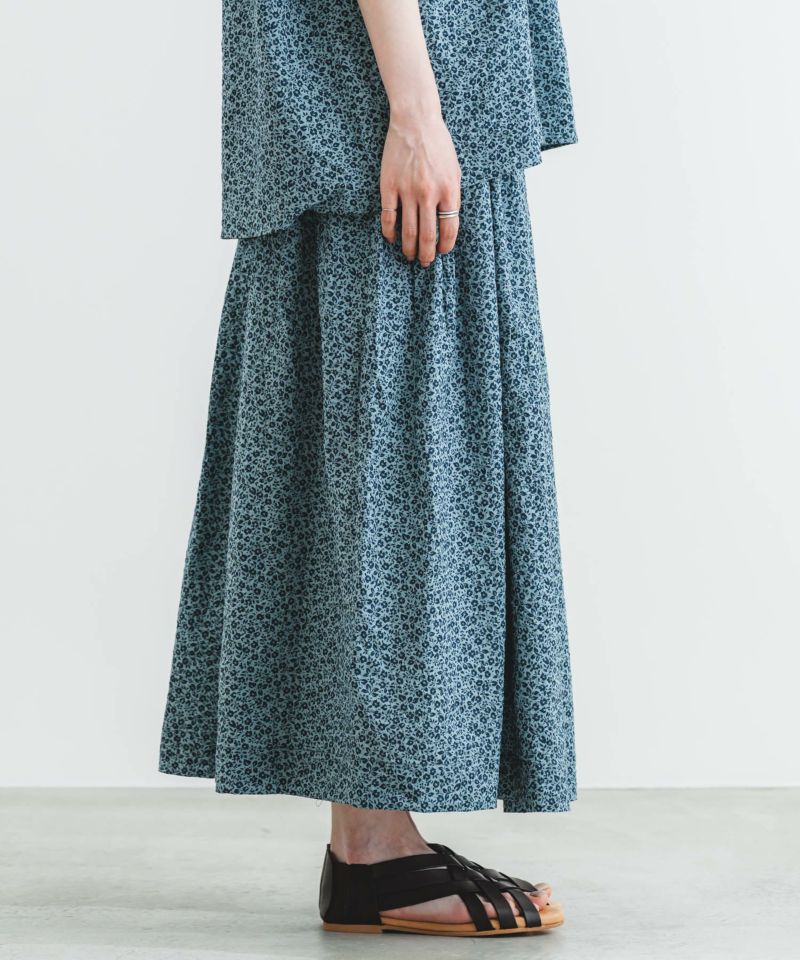 あすく出品 取り外し可能な3WAYビックリボン付きシアーフラワープリント