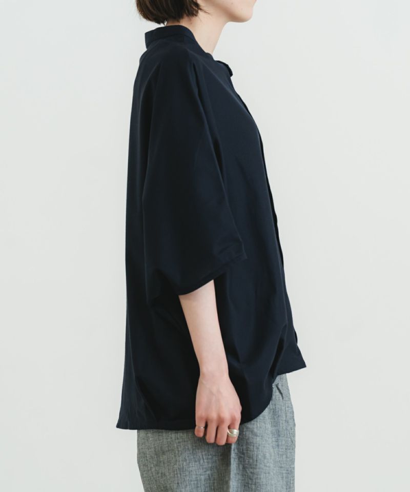 tシャツ コンパクトツイル6分袖シャツ レディース コンパクトツイル6分袖シャツ | quadro (クオドロ) 公式サイト