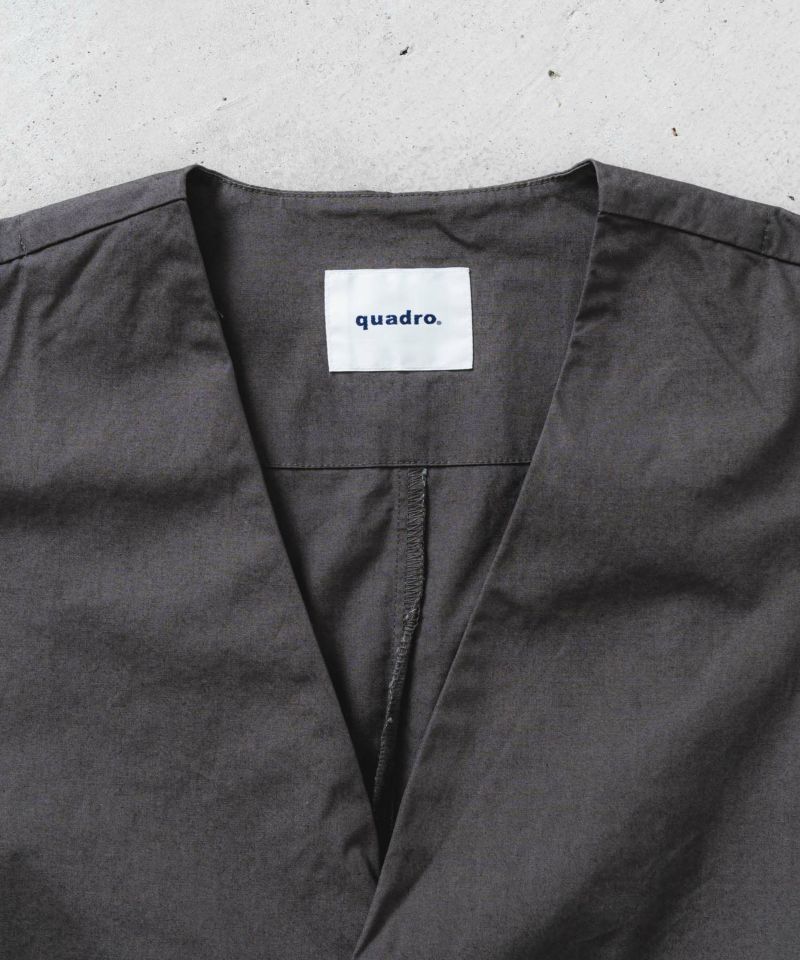 quadro ウールジャケット quadro tシャツ 20/7裏毛フル起毛カットオフジャケット メンズ