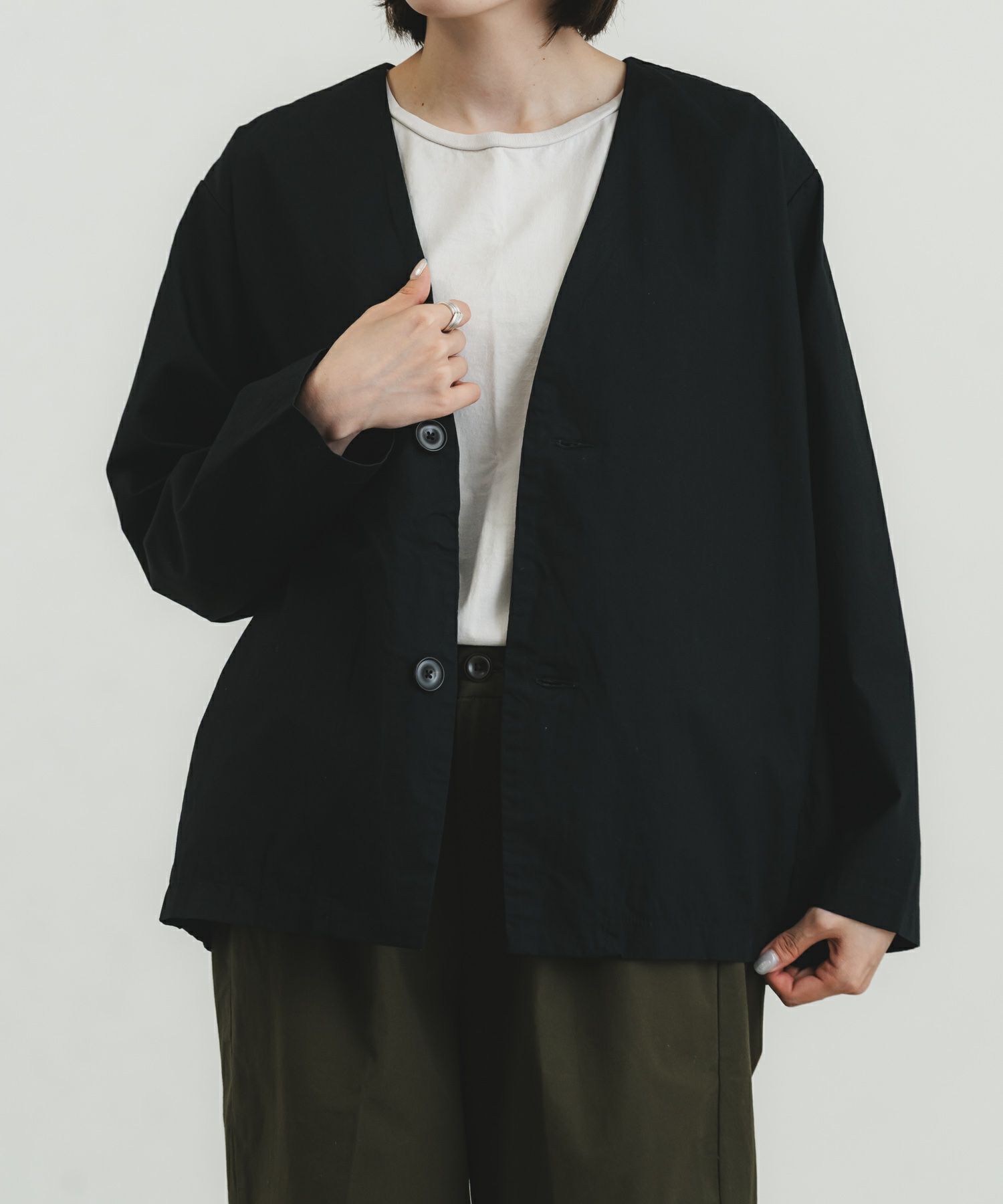 馬布ノーカラージャケット | quadro (クオドロ) 公式サイト