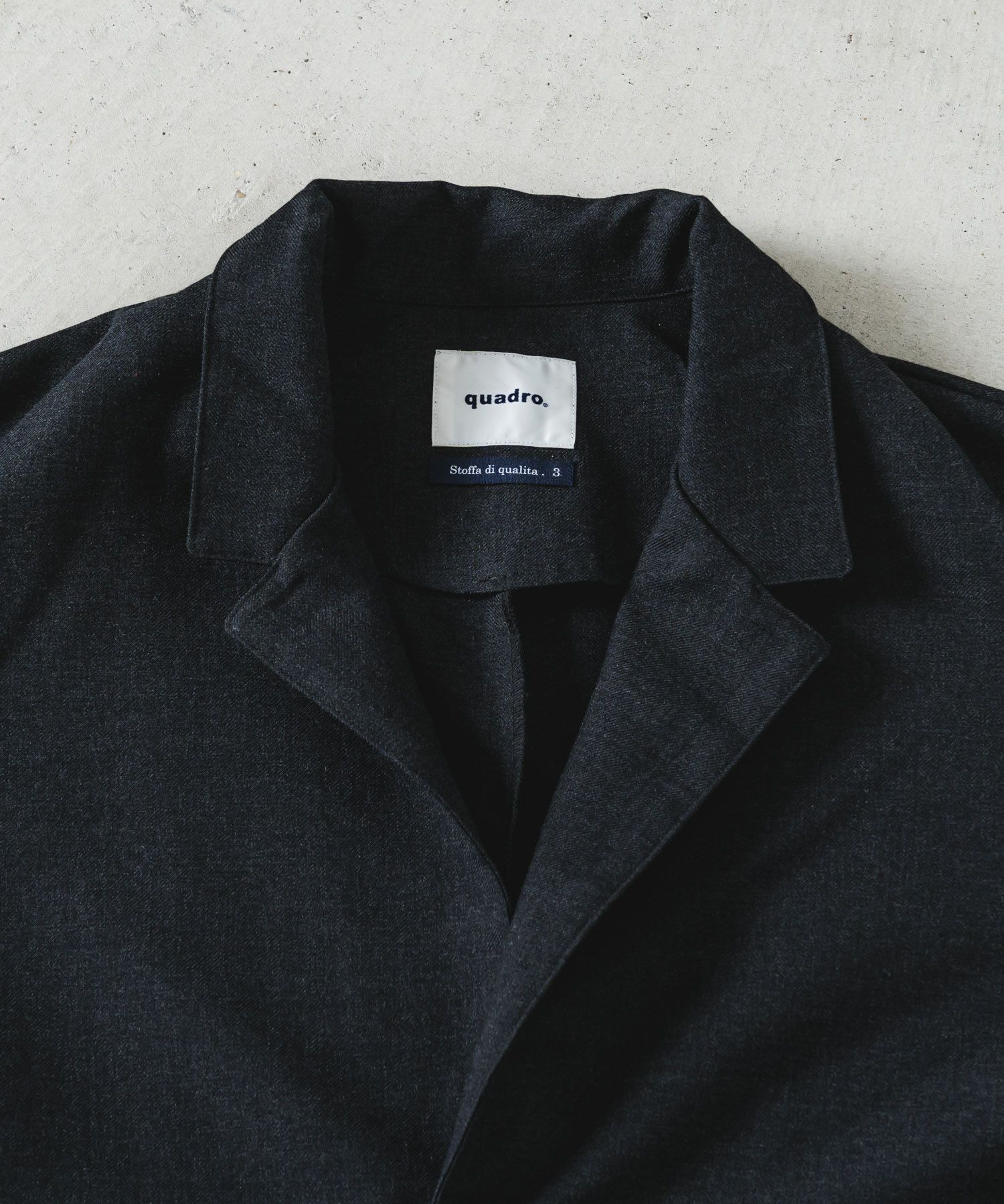 quadro ウールジャケット ウールポリツイル2Bシャツジャケット | quadro (クオドロ) 公式サイト