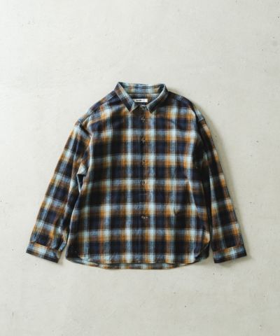 ヒーローよん◇【タグ付き未使用】Reft スタンドカラーODシャツ OMNIGOD womens / オムニゴッド] ダブルガーゼワイドスタンド