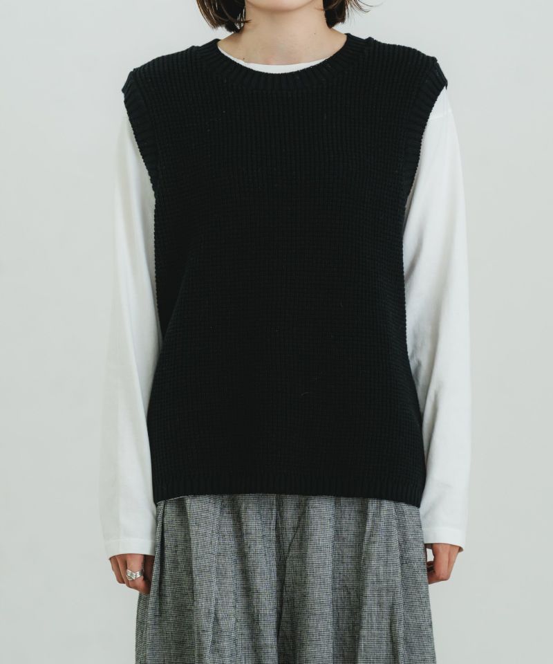 ポップコーンニットクルーベスト | quadro (クオドロ) 公式サイト