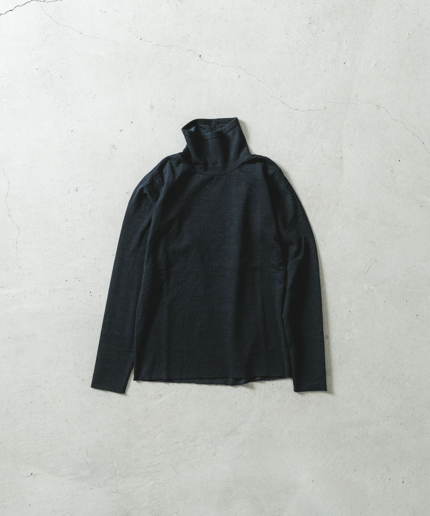 パトゥ ハイネック リブニット ジャンパー KN0588040999B タートルネックニット S ブラック IT3UXK8QA66Q HUG.U（ハグユー） ニット セーター プチプラを超えた ハイネック