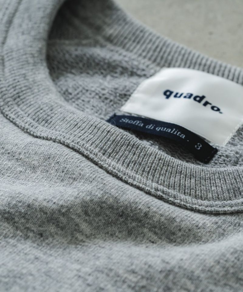 コットンジロンラム裏毛クルーネック | quadro (クオドロ) 公式サイト