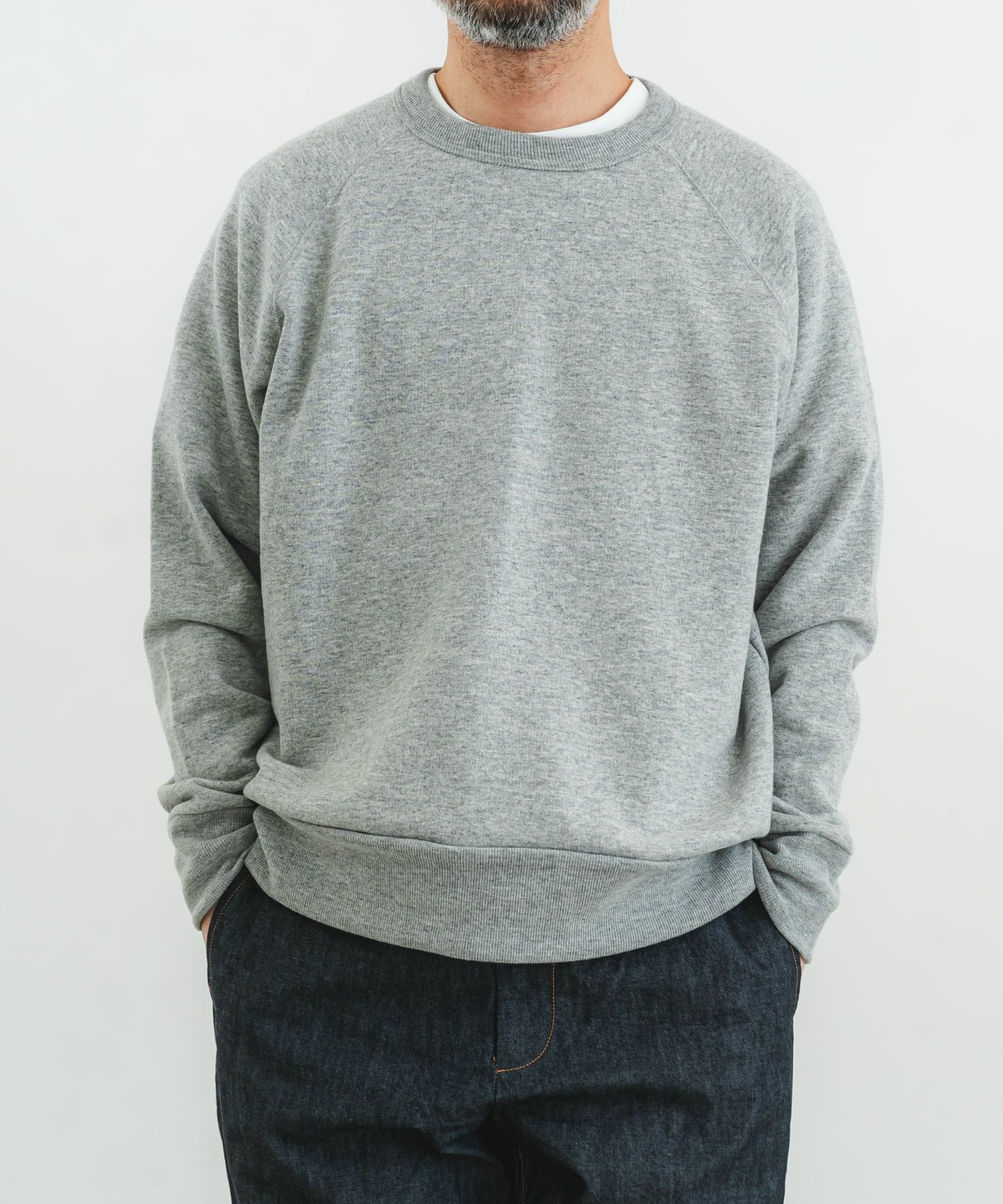 コットンジロンラム裏毛クルーネック | quadro (クオドロ) 公式サイト