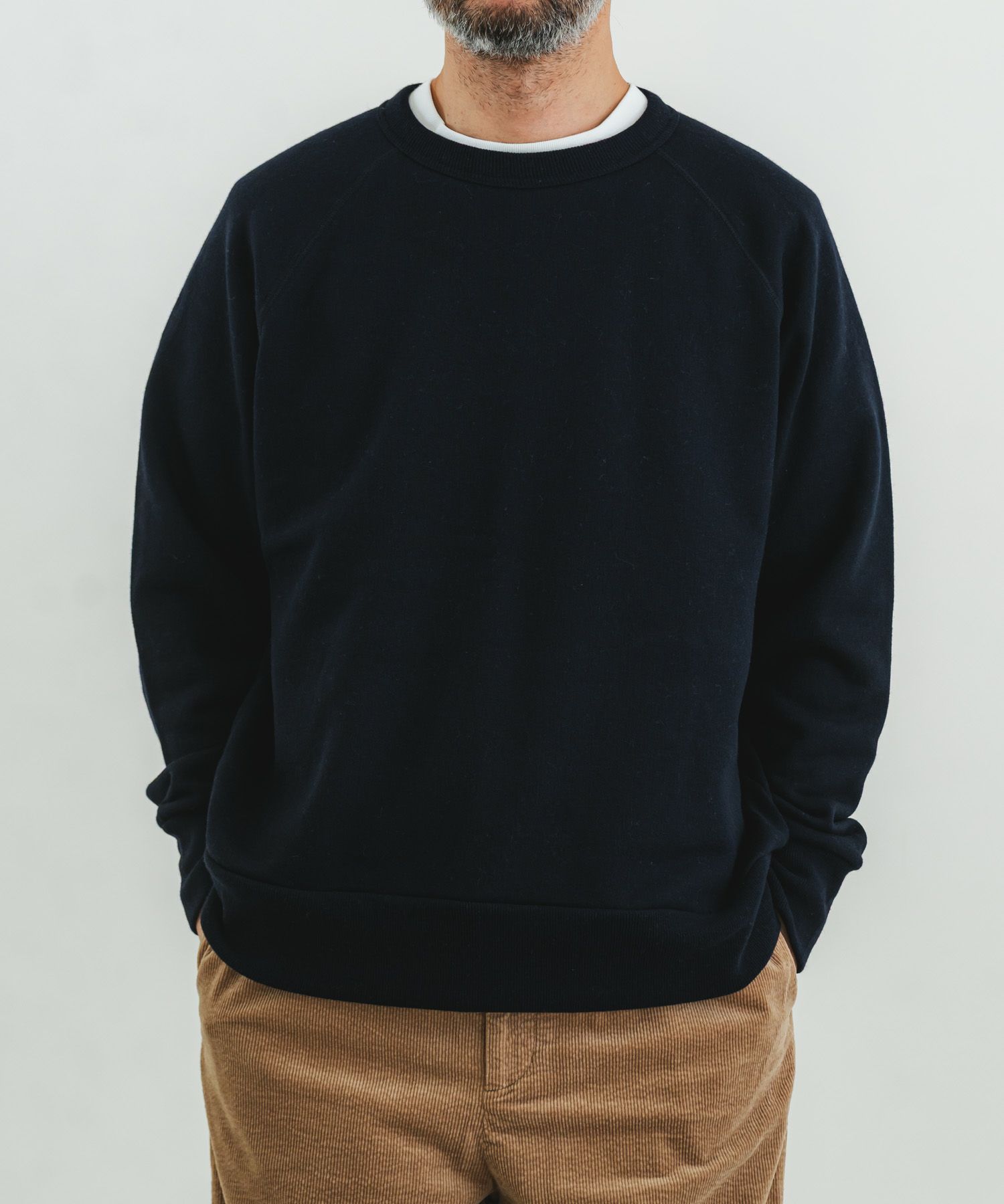 コットンジロンラム裏毛クルーネック | quadro (クオドロ) 公式サイト