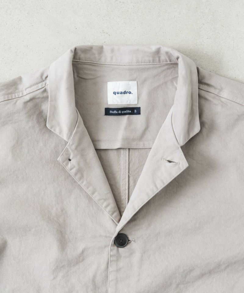 Ten-Qoo　0628 コンパクトチノストレッチテーラーシームポケジャケット | quadro