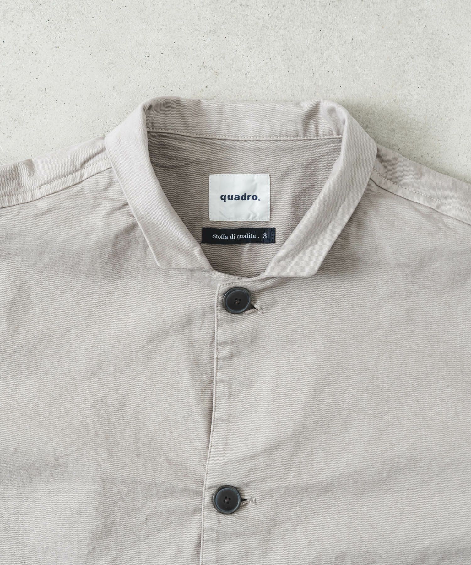 コンパクトチノストレッチテーラーシームポケジャケット | quadro