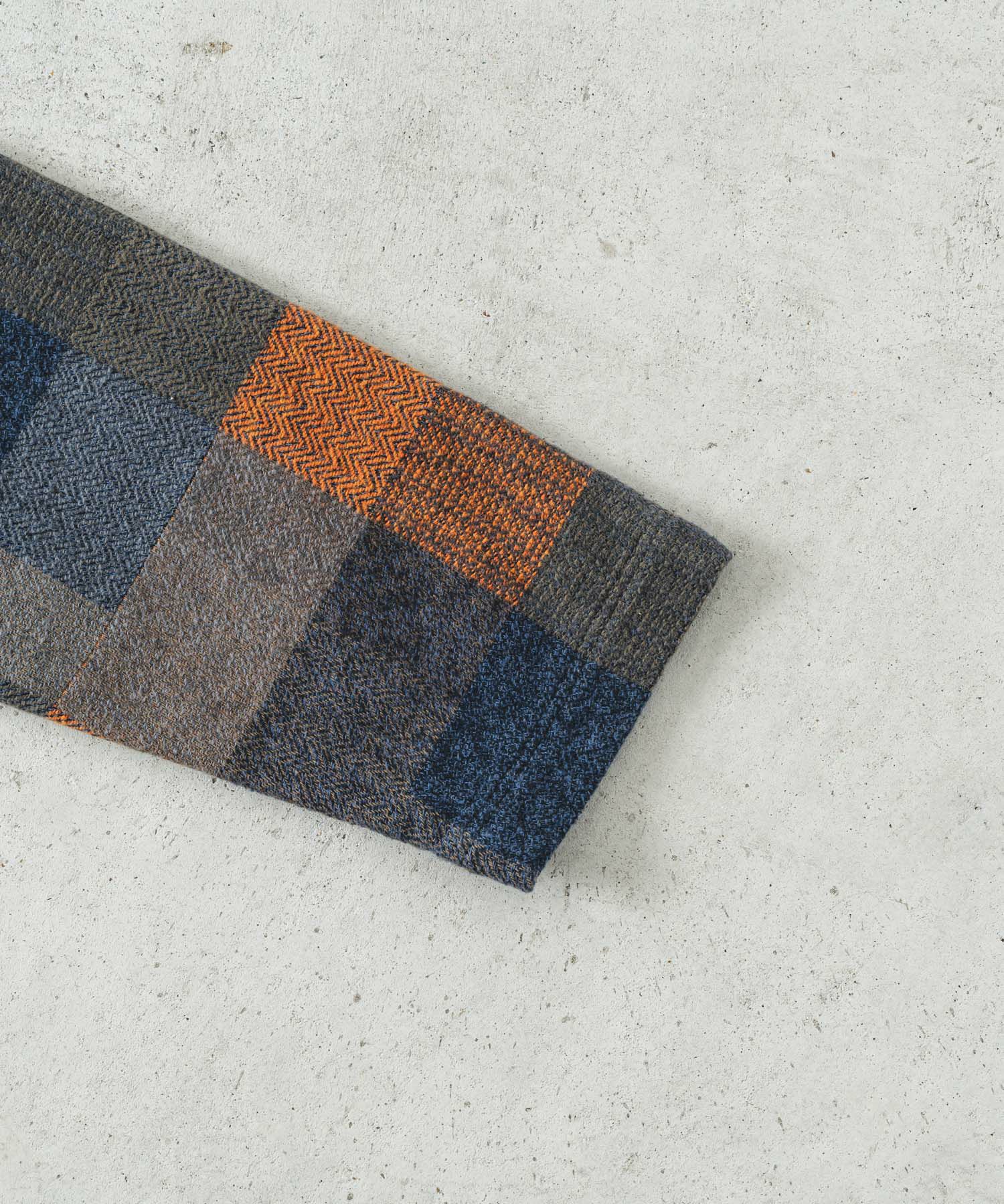 コットンツイードパッチワークカバーオール【MEN】 | quadro (クオドロ