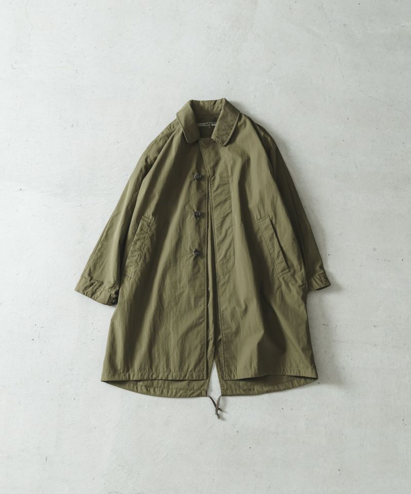 コットンナイロンツイルステンカラーコート | quadro (クオドロ) 公式