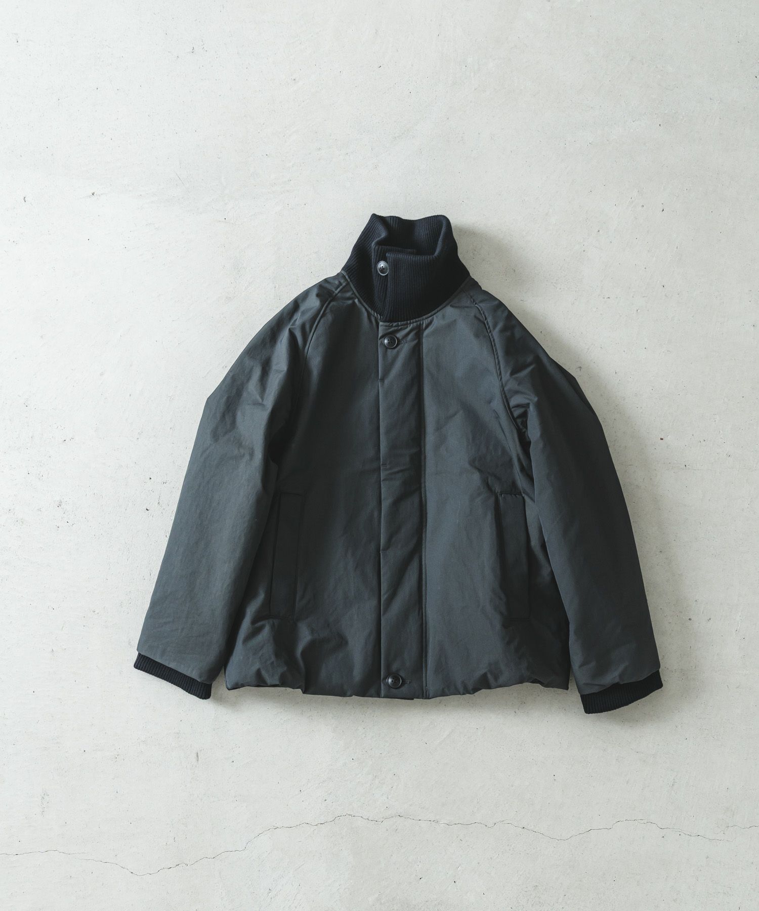 コットンナイロンツイル中綿リブブルゾン | quadro (クオドロ) 公式