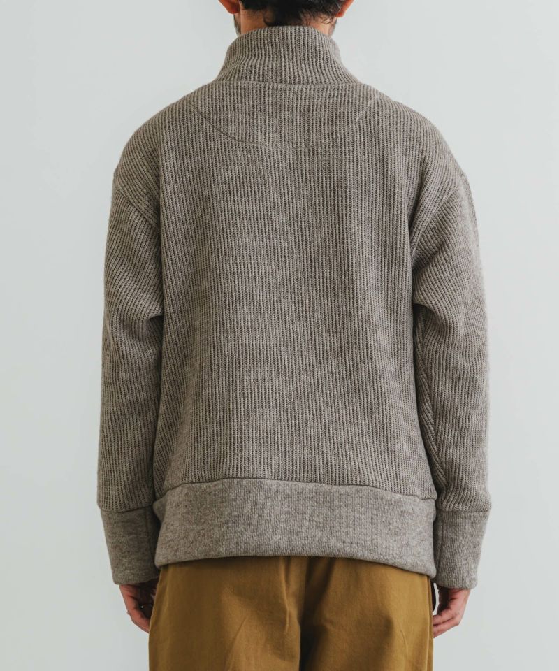 ホットレイワッフルスタンドカラーカーディガン | quadro (クオドロ