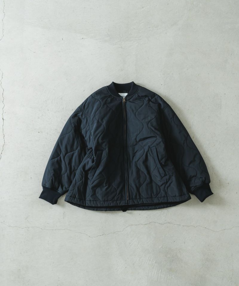 ナイロンタッサーゴードキルトZIPショートブルゾン | quadro (クオドロ