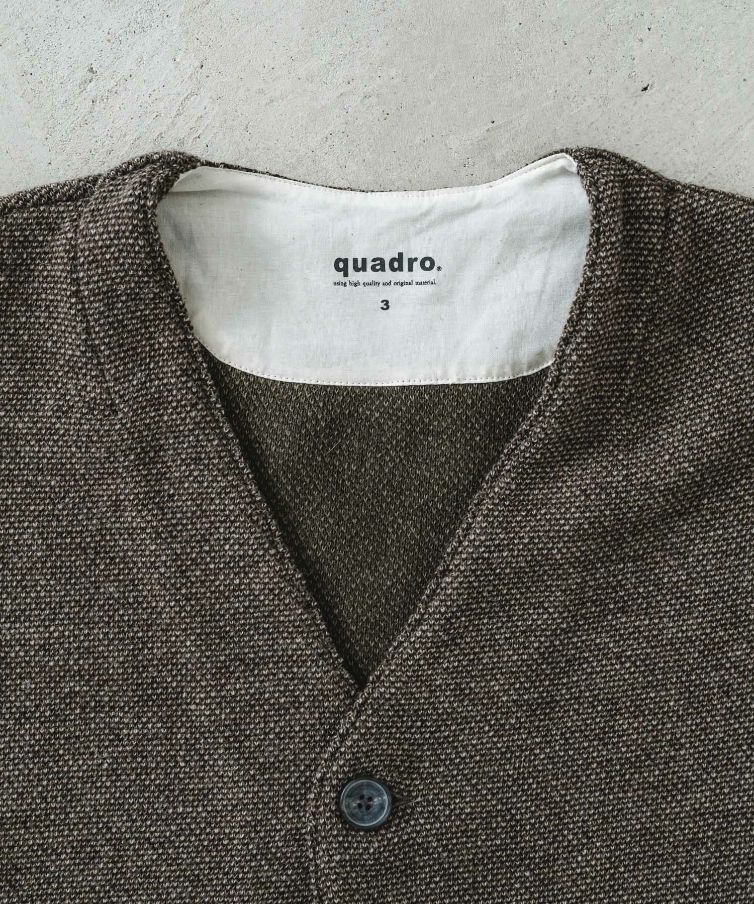 WジャガードONE釦Vカーデ | quadro (クオドロ) 公式サイト