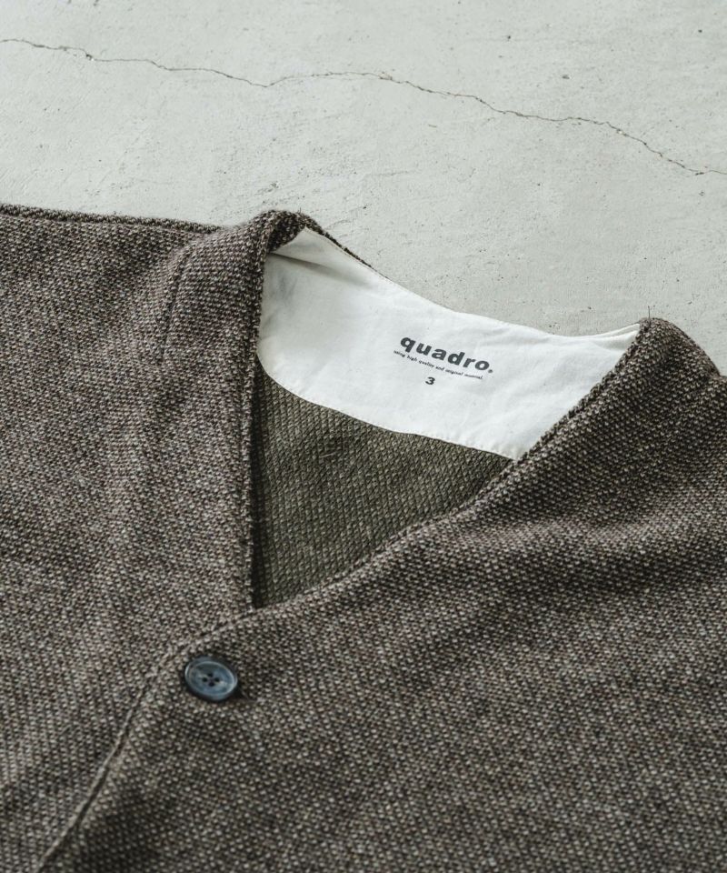 WジャガードONE釦Vカーデ | quadro (クオドロ) 公式サイト